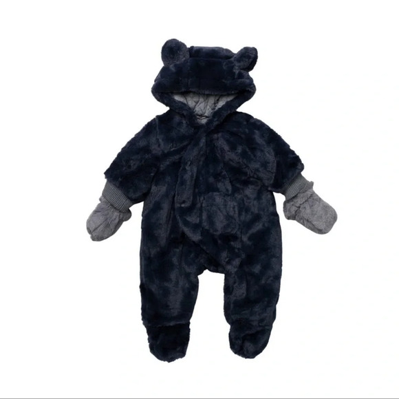 URBAN Republic Faux Fur Pram in Navy, 9 mos., NWT - Picture 1 of 8